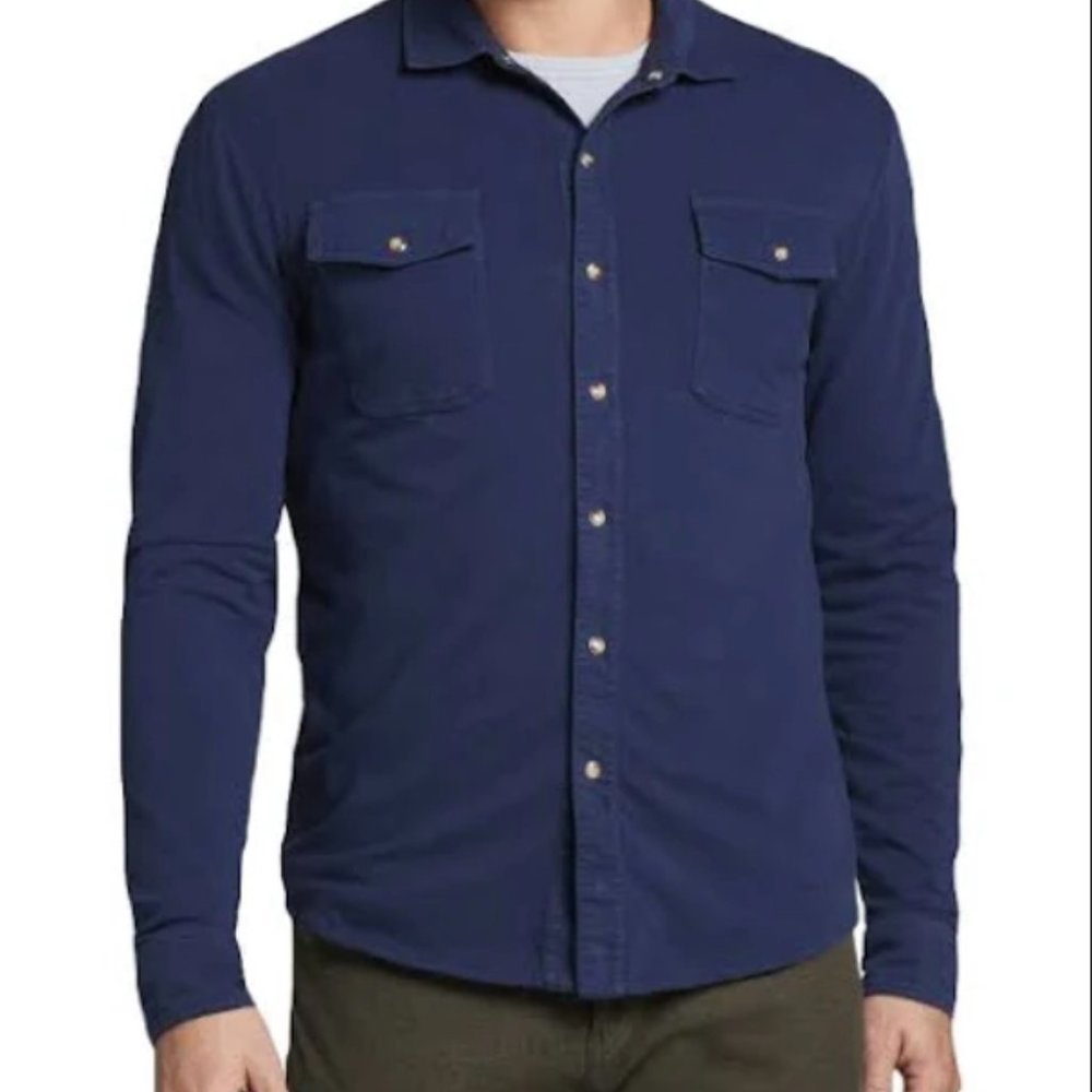 Peter Millar Navy Button Down